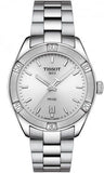 Tissot PR 100 Sport Chic Silver Dial Silver Steel Strap Watch for Women - T101.910.11.031.00