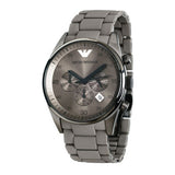 Emporio Armani Sportivo Chronograph Brown Dial Brown Steel Strap Watch For Men - AR5950