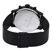 Maserati Epoca Chronograph Black Dial Black Mesh Strap Watch For Men - R8873618013