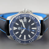 Tag Heuer Aquaracer Calibre 5 Jam Tangan Tali Nilon Hitam Dial Hitam Otomatis untuk Pria - WAY211B.FC6363