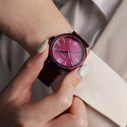 Guess Soho Pink Dial Pink Mesh Bracelet Watch For Women - W0638L6
