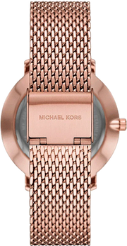 Michael Kors Pyper Analog Black Dial Rose Gold Mesh Strap Watch For Women - MK4566
