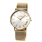 Coach Perry White Dial Gold Mesh Bracelet Watch for Women - 14503125