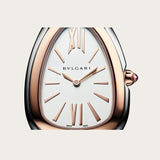 Bvlgari Serpenti Seduttori White Dial Two Tone Steel Strap Watch for Women - SERPENTI103277