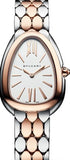 Bvlgari Serpenti Seduttori White Dial Two Tone Steel Strap Watch for Women - SERPENTI103277