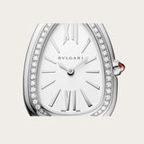 Bvlgari Serpenti Seduttori Diamonds Silver Dial Silver Steel Strap Watch for Women - SERPENTI103361