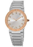 Bvlgari Bvlgari Bvlgari Lady Diamonds Silver Dial Silver Steel Strap Watch for Women - BVLGARI103577