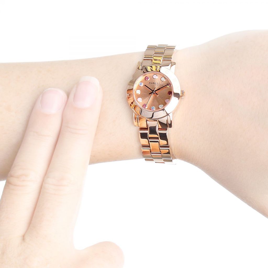 Marc Jacobs • ‘Mini Amy’ Rose Gold Womens Watch MARC JACOBS MARC BY Mini Amy Rose Gold Watch, 26mm  main image 2