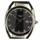 Longines Equestrian Quartz Diamond Black Dial Watch Wanita - L6.136.4.57.0