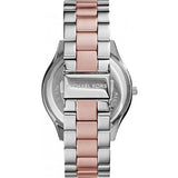 Michael Kors Runway White Dial Two Tone Stainless Steel Strp Watch for Women - MK3204A