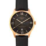 Tissot Chemin des Tourelles Automatic Brown Dial Brown Leather Strap Watch for Men - T099.407.36.448.00