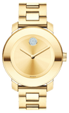 Movado Bold Gold Dial Yellow Gold Steel Strap Watch for Women - 3600104