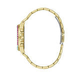 Guess Sugarrush Quartz Multicolor Dial Gold Steel Strap Watch For Women - GW0258L1