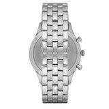 Emporio Armani Chronograph Black Dial Silver Steel Strap Watch For Men - AR11017