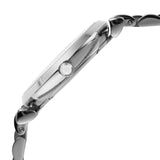 Emporio Armani Gianni T-Bar Quartz Silver Dial Silver Steel Strap Watch For Women - AR11445