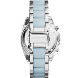 Michael Kors Blair Silver Dial Two Tone Steel Strap Watch for Women - MK6137