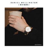 Daniel Wellington Iconic Chronograph Sheffield White Dial Black Leather Strap Watch For Men - DW00100646