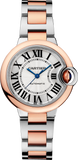 Cartier Ballon Bleu de Cartier Silver Dial Two Tone Steel Strap Watch for Women - W2BB0032