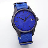 Calvin Klein Tone Blue Dial Blue NATO Strap Watch for Men - K7K514VN