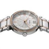 Guess Park Ave Silver Dial Two Tone Steel Strap Watch for Women - W0636L1