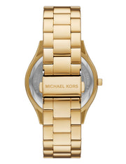 Michael Kors Janelle Quartz Gold Dial Two Tone Steel Strap Watch For Women - MK4730