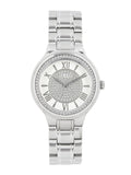 Guess Madison Diamonds Silver Dial Silver Steel Strap Watch for Women - W0637L1