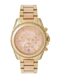 Michael Kors Blair Chronograph Rose Gold Dial Two Tone Steel Strap Watch for Women - MK6316