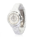 Chanel J12 Diamonds Quartz Mother of Pearl White Dial White Steel Strap Watch for Women - J12 H2570