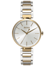 Hugo Boss Allusion Quartz Silver Dial Two Tone Steel Strap Watch For Women - 1502417