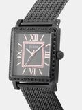 Guess Highline Black Dial Black Mesh Bracelet Watch for Women - W0826L4