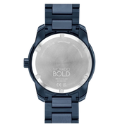 Movado Bold Verso Blue Dial Blue Steel Strap Watch for Men - 3600862
