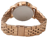 Fossil Boyfriend Chronograph Brown Dial Rose Gold Steel Strap Watch for Women - ES3494