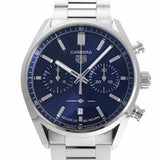 Tag Heuer Carrera Chronograph Blue Dial Silver Steel Strap Watch for Men - CBN2011.BA0642