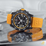 Breitling Endurance Pro Black Dial Yellow Rubber Strap Watch for Men - X82310A41B1S1