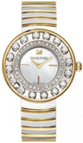 Swarovski Lovely Crystals Mother of Pearl Dial Two Tone Steel Strap Watch for Women - 1187022