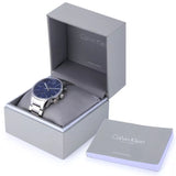 Calvin Klein City Chronograph Blue Dial Silver Steel Strap Watch for Men - K2G2714N