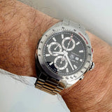 Jam Tangan Pria Tag Heuer Formula 1 Calibre 16 Automatic Chronograph Black Dial Silver Steel Strap - CAZ2010.BA0876