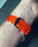 Versace Icon Active Chronograph Quartz Blue Dial Orange Rubber Strap Watch For Men - VEZ700922