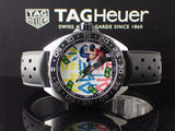 Tag Heuer Formula 1 Alec Monopoly Edisi Khusus Jam Tangan Tali Karet Hitam untuk Pria - WAZ1119.FT8023