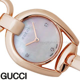 Gucci Horsebit Collection Diamonds Mother of Pearl Dial Rose Gold Steel Strap Watch For Women - YA139508