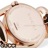 Gucci Horsebit Collection Diamonds Mother of Pearl Dial Rose Gold Steel Strap Watch For Women - YA139508