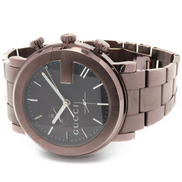Gucci G Chrono Brown Dial Brown Steel Strap Watch For Men
