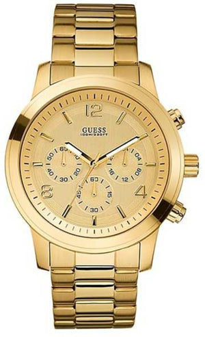 Guess Analog Gold Dial Gold Steel Strap Watch for Men - W15061G2