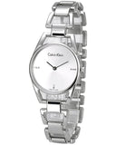 Calvin Klein Dainty Diamonds Silver Dial Sliver Steel Strap Watch for Women - K7L2314T