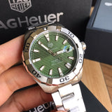 Tag Heuer Aquaracer Green Dial Watch for Men - WAY2015.BA0927