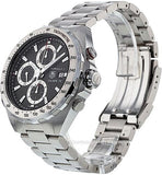 Jam Tangan Pria Tag Heuer Formula 1 Calibre 16 Automatic Chronograph Black Dial Silver Steel Strap - CAZ2010.BA0876