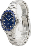 Tag Heuer Aquaracer Calibre 5 Automatic Blue Dial Silver Steel Strap Watch for Men - WAK2111.BA0830