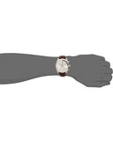 Tissot PR 100 Quartz Chronograph Silver Dial Brown Leather Strap Watch for Men - T101.417.16.031.00