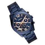 Fossil Perfect Boyfriend Multifunction Blue Dial Blue Steel Strap Watch for Women - ES4093