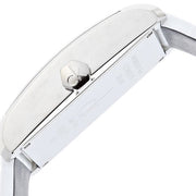 Calvin Klein Window White Dial White Leather Strap Watch for Men - K2M21120